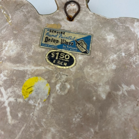 Beautiful 1950s chalkware assorted fruits wall hanging from Devon Ware - Picture 7 of 9